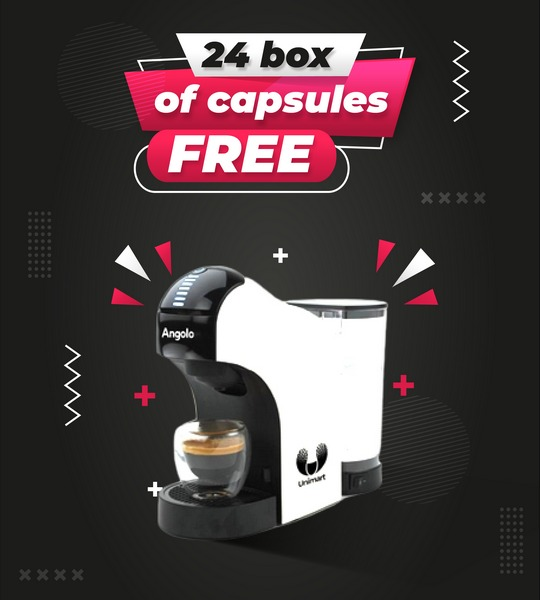 Angolo Coffee Machine white <br> with Gift